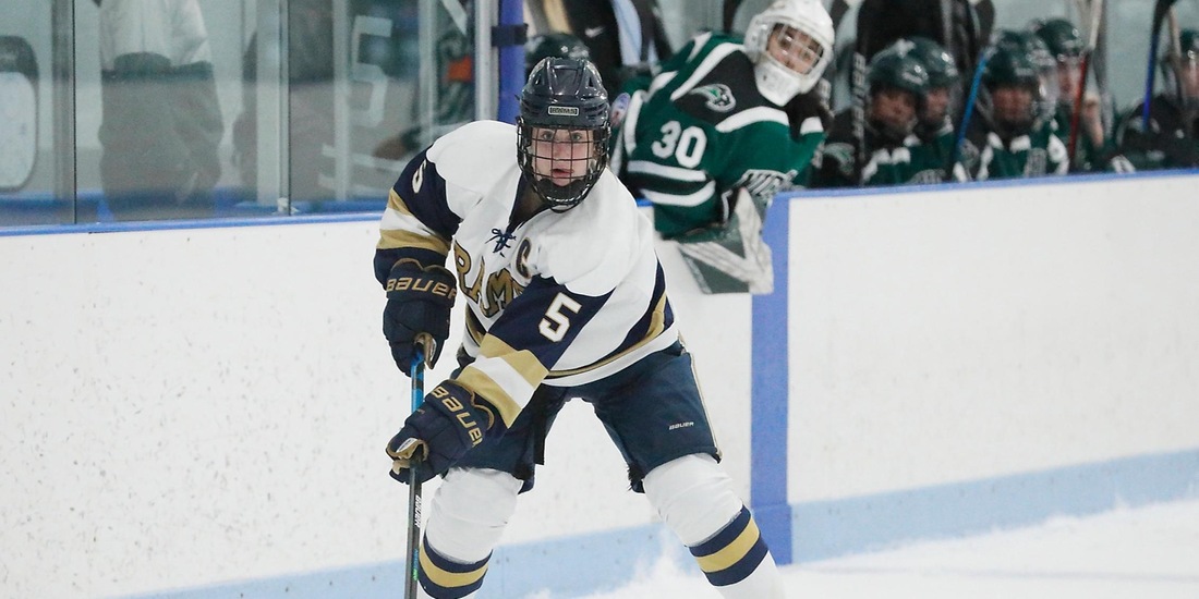 Women&rsquo;s Hockey Overtakes No. 13 Endicott in Overtime, 2-1