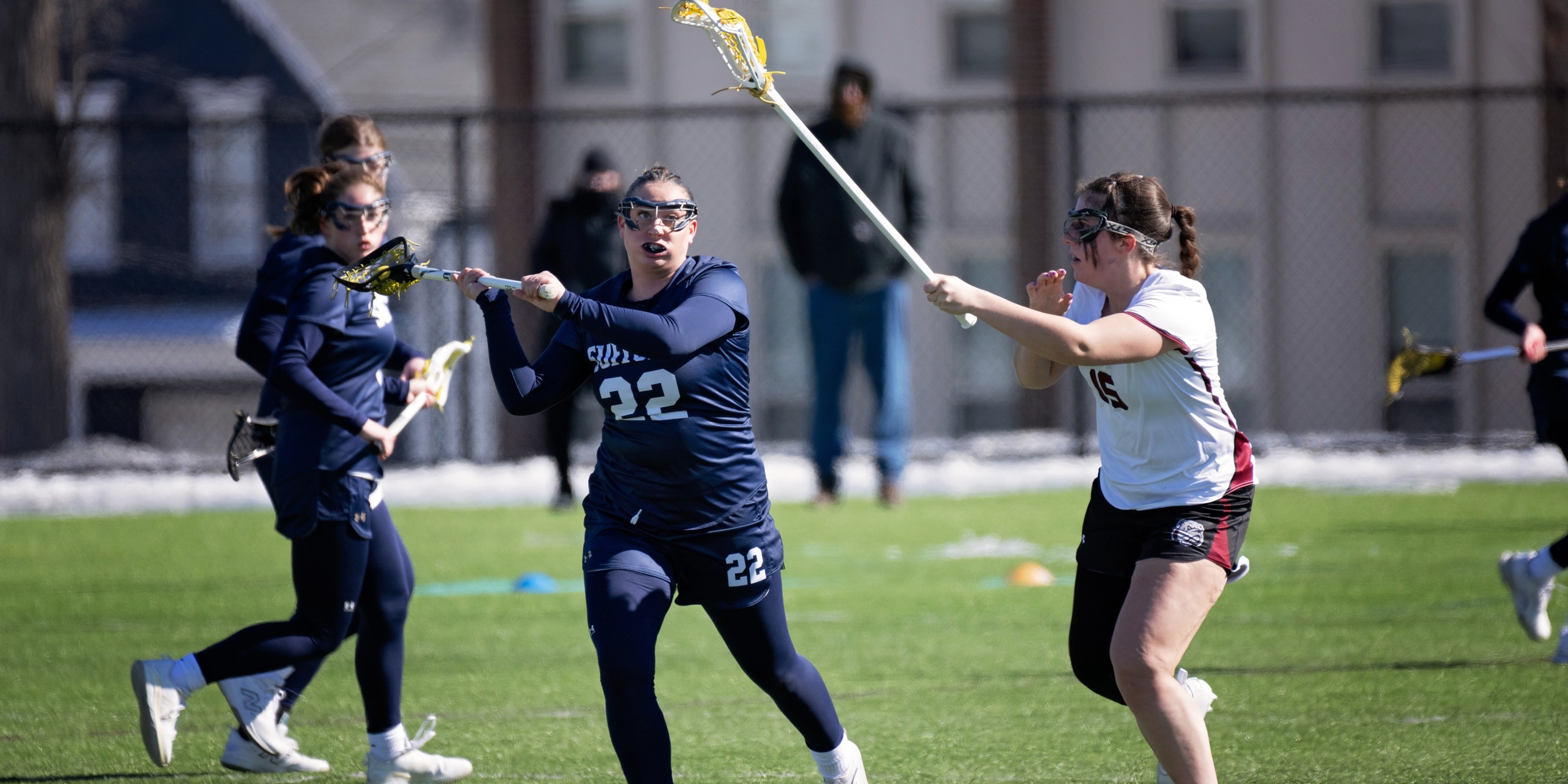 History Made as Women&rsquo;s Lacrosse Wins Inaugural Game, Downs Dean, 12-8