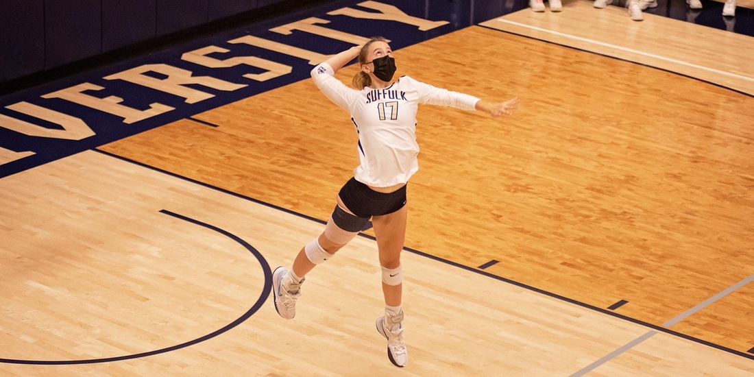 Emerson Bests Volleyball in Three Sets